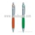 custom logo promotional ballpen with colored rubber